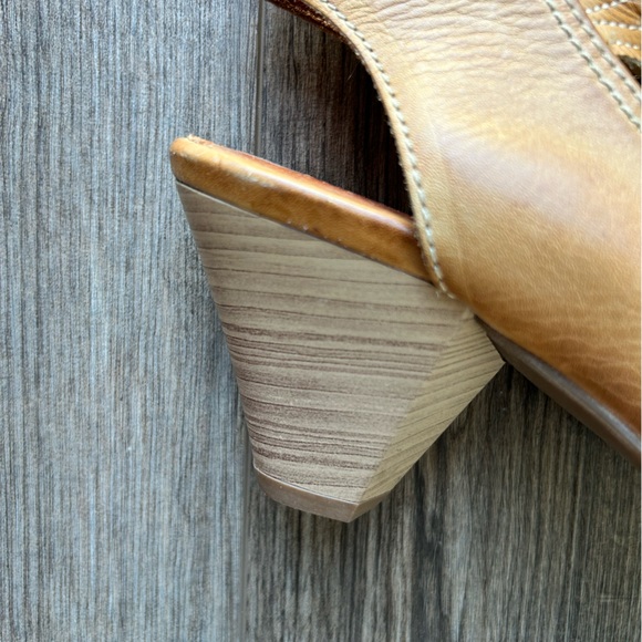 Pikolinos Tan Leather Heeled Sandals | 38 - Picture 3 of 8